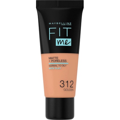 Maybelline Fit Me Matte + Poreless течен фон дьо тен 312 златист 30 ml
