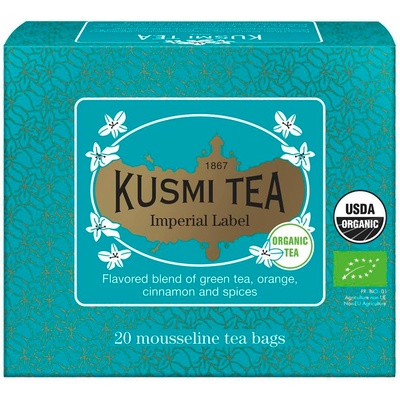 Kusmi Tea Зелен чай Imperial Label в муселинови торбички 20 бр (21648A1120)