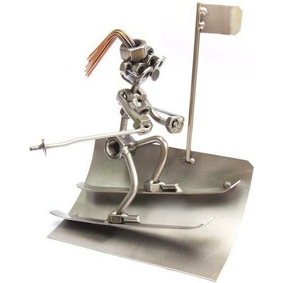 Kovová figurka Sjezdařka 17 cm