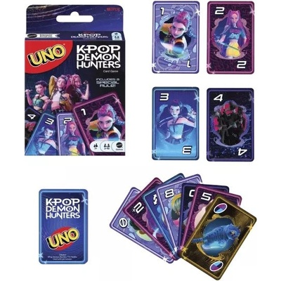 Mattel Uno: K-Pop Ловци на демони - игра с карти (JRV01)