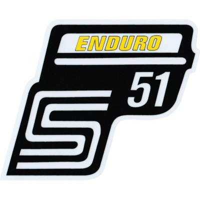Nálepka schránky "ENDURO", ŽLUTÁ - Simson S51