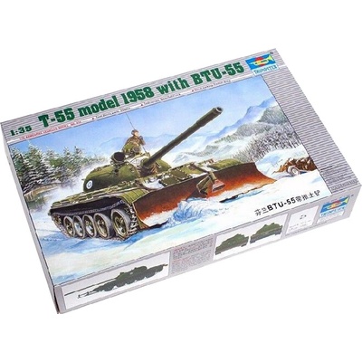 Trumpeter T-55 model 1958 with BTU-55 1:35