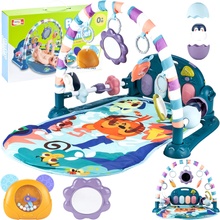 Majlo Toys Hrací deka s piankem Tygřík modrá