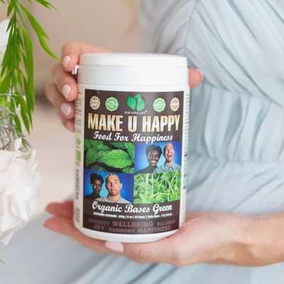 For long life MAKE U HAPPY GREEN detox chudnutie radosť zo života 250 g 30 dní