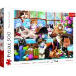 Trefl - Puzzle Cat Family - 500 piese
