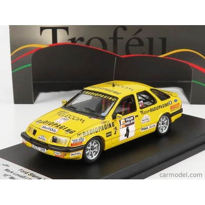 Trofeu Ford england Sierra Xr4 N 4 Rally Welsh 1987 M.lovell R.freeman Žlutá 1:43