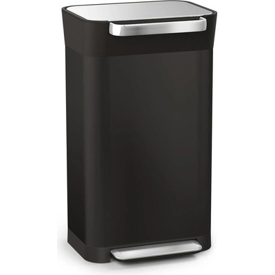 Joseph Joseph Odpadkový kôš stláčací – kompaktor Titan 30 L Steel 30146, čierny
