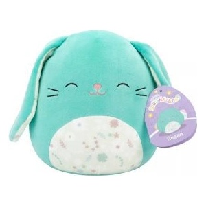 Jazwares Squishmallows: Реджан, тюркоазено зайче с цветен корем - 20 см