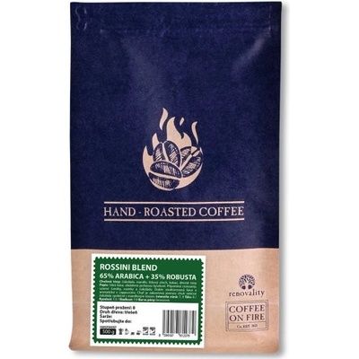 Coffee on fire ROSSINI BLEND 65% ARABICA 35% ROBUSTA káva 0,5 kg