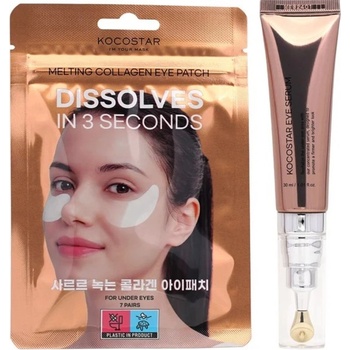 Kocostar Комплект Under Eye Ultimate Care - Серум и Пачове за очи, 30 ml + 7 чифта