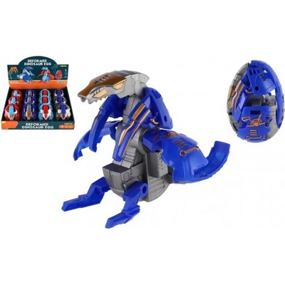 Teddies Dinosaurus/robot skládací vejce plast 11cm ve fólii 4 barvy