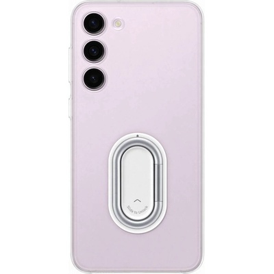 Samsung Clear Gadget Cover EF-XS916CT оригинален поликарбонатов кейс с поставка за Samsung Galaxy S23 Plus (прозрачен)