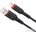 hoco. X59 USB 2.0 USB-A към Lightning кабел за пренос на данни и зареждане 3 м черен (HC623056) (HC623056)