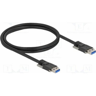 Delock 80997 USB A vidlice z obou stran 1m černý