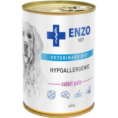 ENZO VET Хипоалергенна хипоалергенна диета с заек за кучета 400 г