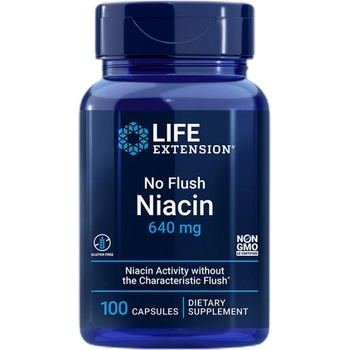 Image 1 of Life Extension No Flush Niacin 640 mg [100 капсули]