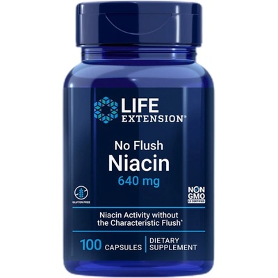 Life Extension No Flush Niacin 640 mg [100 капсули]