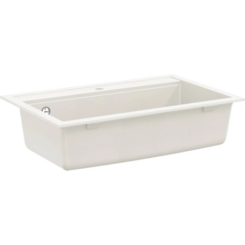 vidaXL Мивка Бяло 795 x 505 мм 80% кварц и 20% смола (42028391)