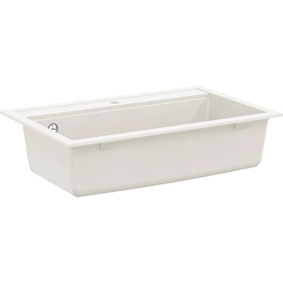 vidaXL Мивка Бяло 795 x 505 мм Гранит (42028391)