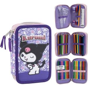 Cerda Несесер с пособия Cerda Hello Kitty - Kuromi, 3 ципа (2700002311)