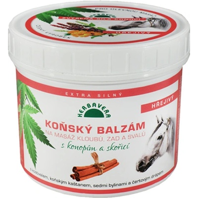 Herbavera koňský balzám hřejivý skořice a capsaicin 500 ml