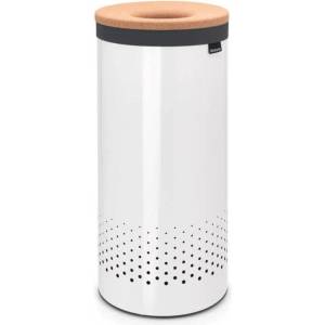 Brabantia Кош за пране 35л, с корков капак, бял, Brabantia (BRAB104367)