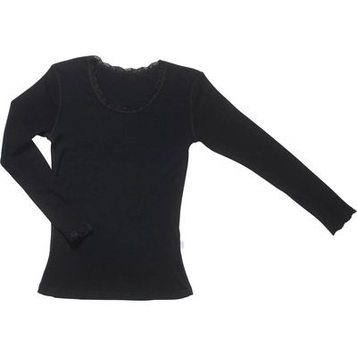 Joha Дамско мериносово термобельо Joha Women's Blouse 70402 Merino base layer - Black - размер XXL (115-2106-0116)