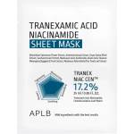 APLB Tranexamic Acid Niacinamide Sheet Mask - Изсветляваща и хидратираща маска с транексамова киселина и ниацинамид 1бр/25мл