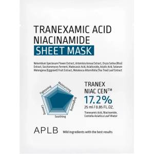 APLB Tranexamic Acid Niacinamide Sheet Mask - Изсветляваща и хидратираща маска с транексамова киселина и ниацинамид 1бр/25мл