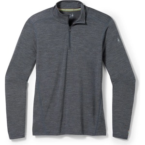 Smartwool Мъжко мериносово термобельо Smartwool Classic All-Season Merino Base Layer 1/4 Zip Boxed Merino base layer - Iron Heather (015-1631-0211)