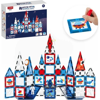 Magnetic Tiles Window Art Space 90 ks