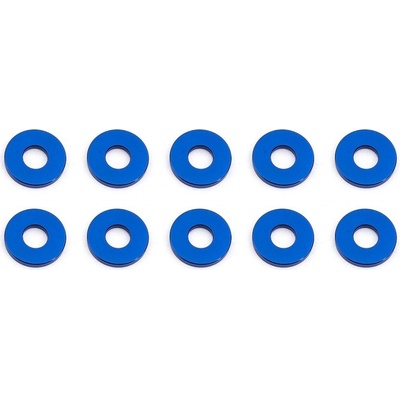 Associated Bulkhead podložky 7.8x1.0 mm modré alu 10 ks