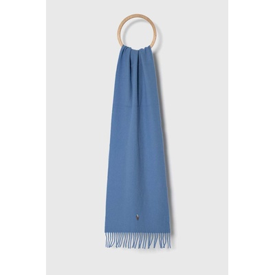 Ralph Lauren Вълнен шал Polo Ralph Lauren в синьо с изчистен дизайн (449923711)