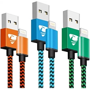 Image 1 of Lightning кабел за iPhone с оплетка - 180 см