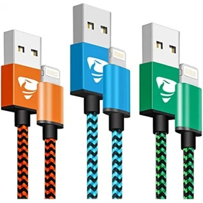 Lightning кабел за iPhone с оплетка - 180 см