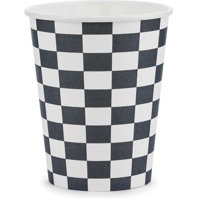 Party Deco Парти Чаши в Бяло и Черно, 220 мл
