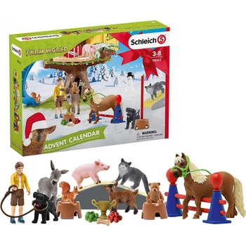 Schleich 98063 Adventní kalendář Domácí zvířata