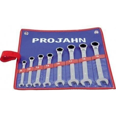 Projahn klíče očkoploché ráčnové 8-dílná sada 8;10;12;13;16;17;18;19mm 3499