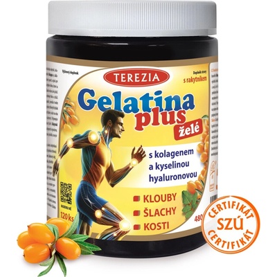 Terezia Gelatina Plus Želé s kolagénom a kyselinou hyalurónovou 120 želé pastiliek