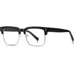 Techsuit Очила за компютър Techsuit Anti-Blue Light Glasses Reflex PC (2205) - дамски, квадратни - Черен / Сребрист