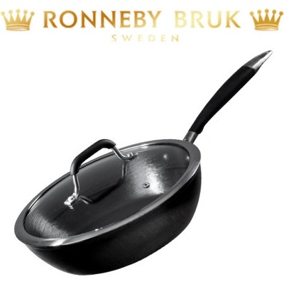 Ronneby Bruk Hluboká pánev litinová se skleněnou poklicí Ronneby Bruk 104280 28 cm
