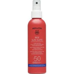 APIVITA Слънцезащитен лек лосион за лице и тяло , Apivita Bee Sun Safe Hydra Melting Ultra Light Face & Body Spray SPF50 200ml