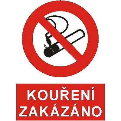 Tabulka Kouření zakázáno, A4, plast - T 42020011