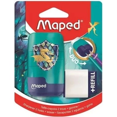 Maped Maped: Dragon 2 в 1 двуотворна острилка с контейнер (IMA049224)