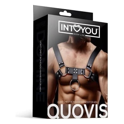 Quovis Pánsky hrudný bondage postroj z vegánskej kože