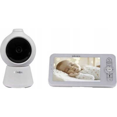 Beaba Beaba chytrá nabíjecí dětská chůvička s monitorem Zen night 720p 5V Wi-Fi bílá FBB0452