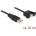Delock Кабел, USB 2.0 тип A с циментиран USB 2.0 тип A гнездо, скоба за панел