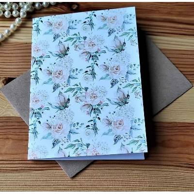 Simply Paper Přání s obálkou 120x170 mm - Shabby romantic - růžičky