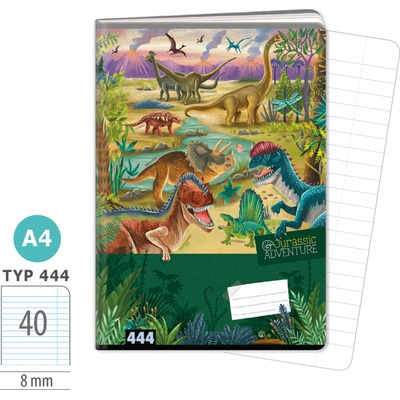 Argus Zošit A4 TYP 444 Jurassic ADVENTURE dinosaury