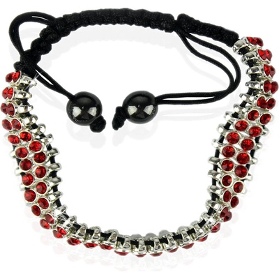 Bando náramok Crystal V950 čierny červená
